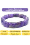 Certified Amethyst Special Cut Natural Stone Bracelet