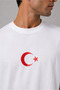 Unisex Oversize T-Shirt Turkey Moon Star Peace Alper Yilmaz T-Shirt 2026 World Cup Front and Back Printed T-Shirt Short Sleeve Summer Top Turkey National Team T-Shirt - 2
