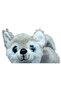 Plush Lying Dog with Sound 25 cm - Gray - 1 Pc - 4