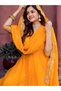 Yellow Faux Georgette Embroidered Anarkali Gown Set - HRT8329 | Yellow - 2