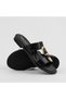 (Bianca) Buckle Detailed Daily Women's Slippers Black - 5