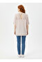 Women's Short-Sleeved Knitwear Blouse with Openwork Front Detail - 2