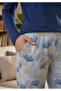Women's V-Neck Lycra High Quality Pajama Set 100% Cotton - 6