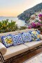 Lemon and Tile Patterned 4-Piece Throw Pillow Cover Set - 2