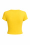 Women's Si̇mple Joy Printed Baby Tee Crop T-Shirt - 4