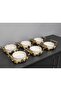 6-Piece Round Porcelain Presentation Bowl & Breakfast, Snack, Dessert, & Special Laser-Cut Bowl Set - 4