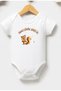 100% Cotton Baby Bodysuit - Mother's Unique Squirrel Print - Baby Bodysuit - Written Bodysuit