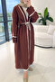 Ibiza Ribbed Muslin Kimono - Brown - 7