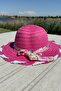 Summer Gift Girl's Straw Pink Hat |   Sun Protection Beach Hat - 4