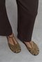 Wood Rome Beige Suede Leather Embroidery Detail Flat Sole Women's Sandals - 3
