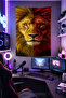 Popular-21 Wall Covering Shiny Quality Fabric Room Decor Tapestry Wall Tapestry Gaming - 2