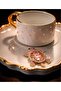 Edora Casa Pink Stone Turtle Detailed Piremium Special Design Turkish Coffee Cup for 2 People - 4