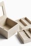 Two-tier linen jewellery box - 4