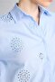 قميص بأكمام طويلة مطرز من القطن بنسبة 100% B5419AX26SP - 4