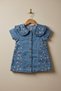 Baby Girl Floral Patterned Denim Jeans Dress