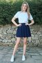 Girl's Summer Balloon Skirt T-Shirt Set Aerobin Mini Skirt - 3