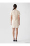 Nevavm Crochet Lace Mini Shirt Dress with a Difference - 4