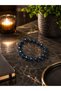 Color Changing Healing Stone Bracelet with Hematite Intermediate Stone, Thermal Color Changing Natural Stone Bracelet, Blue Ye - 3