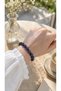 Color Changing Healing Stone Bracelet with Hematite Intermediate Stone, Thermal Color Changing Natural Stone Bracelet, Blue Ye - 5