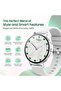 Selena Women's Smartwatch, 1.27" AMOLED, Slim, IP67, Bluetooth Calling, HR/SpO2, 1 Week Battery, Grey - 8