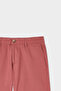 Slim Fit Dusty Rose Gabardine Cotton Shorts - 6