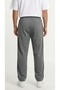 Men's Smoked Color Baggy Side-Piped Loose-Fit Comfortable Fit Sweatpants - 3