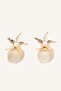 Women's Sea-Themed Yellow Earrings H7424Axns