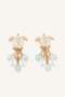 Women's Turtle Figured Gold Color Earrings H7419Axns - 3