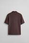 Men's Boxy Fit Tencel Fabric Kimono Shirt Burgundy - 2