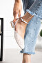 Larista Lace Detail Back Strap Buckle Women's Flat Sandals - 2