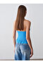 10868 Lace Detailed Halter Neck Knitwear Blouse - 3