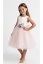 Girl's Dress with Dry Flower Brooch and Crown Detail, 2-16 Years Old, Special Occasion, Event Dress - 2