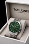 Men's Watch Silver Green Original Steel Waterproof 3 Atm 2 Year Warranty Invoice Is Issued - 2