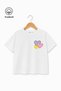 Heart Printed Casual Short Sleeve Summer Girls' T-Shirt - 2
