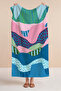 Abstract Colorful Beach Towel - Bohemian Pastel Wave Textured Pool Sea Bath Quick-Dry Beach Cover-Up - 2