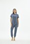 Women's Short Sleeve Petrol Jogger Pajama Set C3T1N571