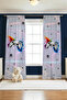 Game Passion Patterned Children's Baby Room Background Curtain (Single Wing Pricing) - 2