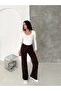 Women's Modal Fabric Tie-Dye Patterned Wide-Leg Comfortable Fit Pants with Elastic Waist - 4
