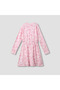 Round Neck Long Sleeves Knee Length Dress with Barbie Print - 2
