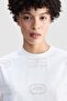 Ecko Red Anna Loose Fit Crew Neck Printed 100% Cotton Women's White Tshirt - 2