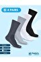 Diabetic Socks for Men - 4 Pairs Crew Diabetic Neuropathy Socks for Men | Diabetic Socks for Men 9-12 - 5