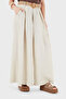Relaxed Fit High Waist Wide Leg Linen Trousers Pants 7544 - 5