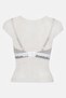 Women Brand Logo Padded Bralette, Light Grey - 3