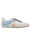Women's vegan leather beige sneakers - azur design - 7