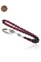 Red Black Vermeil Barley Cut Silver Tassel Fire Amber Prayer Beads 201025589