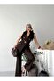 Gold Buttoned Vest, Trousers and Blazer Suit with Belt Accessories - 4