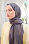Urban Hours Shawl Pattern Blue Gray Mayda Shawl - 4