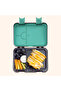 4 Compartment Bento Lunch Box w/ Insulated Lunch Bag – Gamer Black - 6