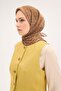 وشاح تينسل مونار بنمط عثماني من فرو المنك الداكن 90×90 - 4