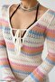 Women's Openwork Knitwear Beach Dress - 3